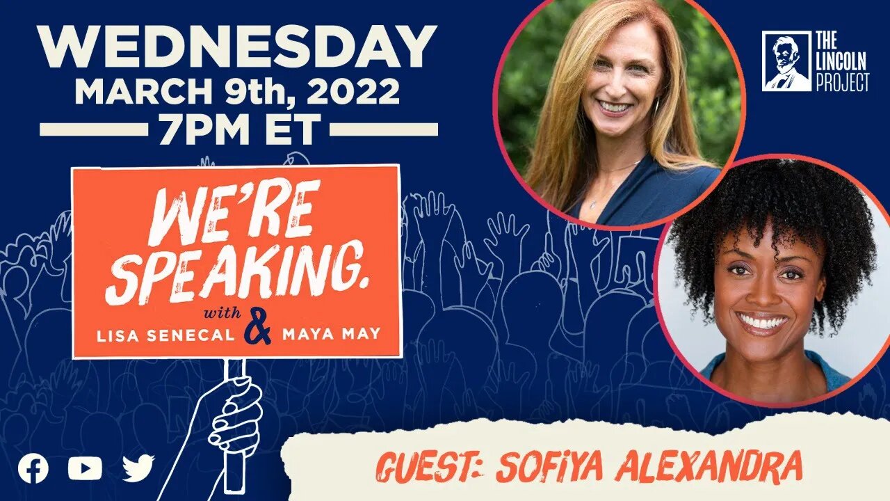 TUNE IN: TONIGHT at 7PM ET: Ukrainian-American comedian Sofiya Alexandra joins We're Speaking.