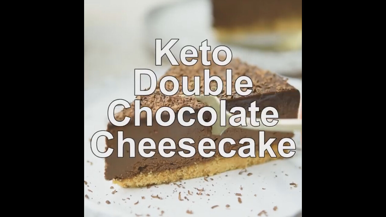 Keto Double Chocolate Cheesecake