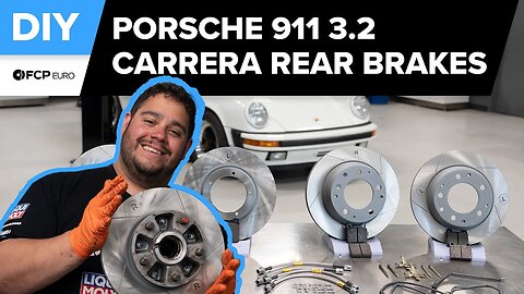 Vintage Air-Cooled Porsche 911 Rear Brake Pad & Rotor Replacement DIY (1984-1989 911 3.2 Carrera)