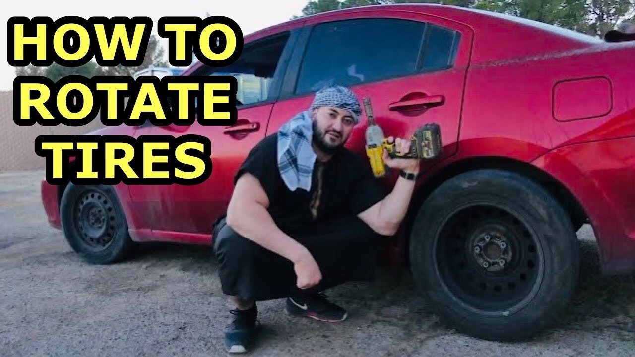 HOW TO ROTATE BACK TIRES | FUNNY SKIT