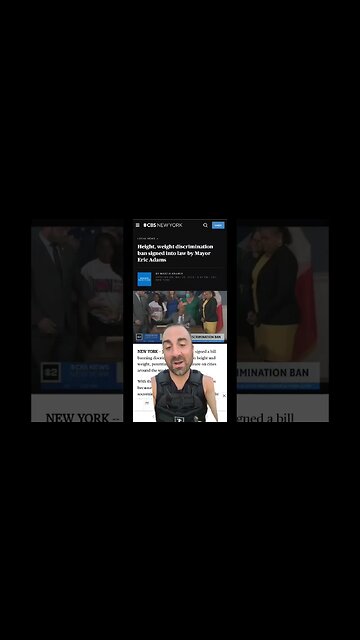 Weight and height are the new protected class in NYC as swamp creature attorneys clap with joy.