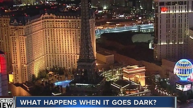 What should you do when the power goes out in a casino?