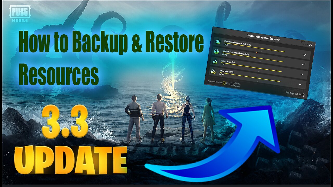 How to Make || Backup & Restore || Resources || In PubgMobile || After 3.3 Update Urdu / Hindi 2024