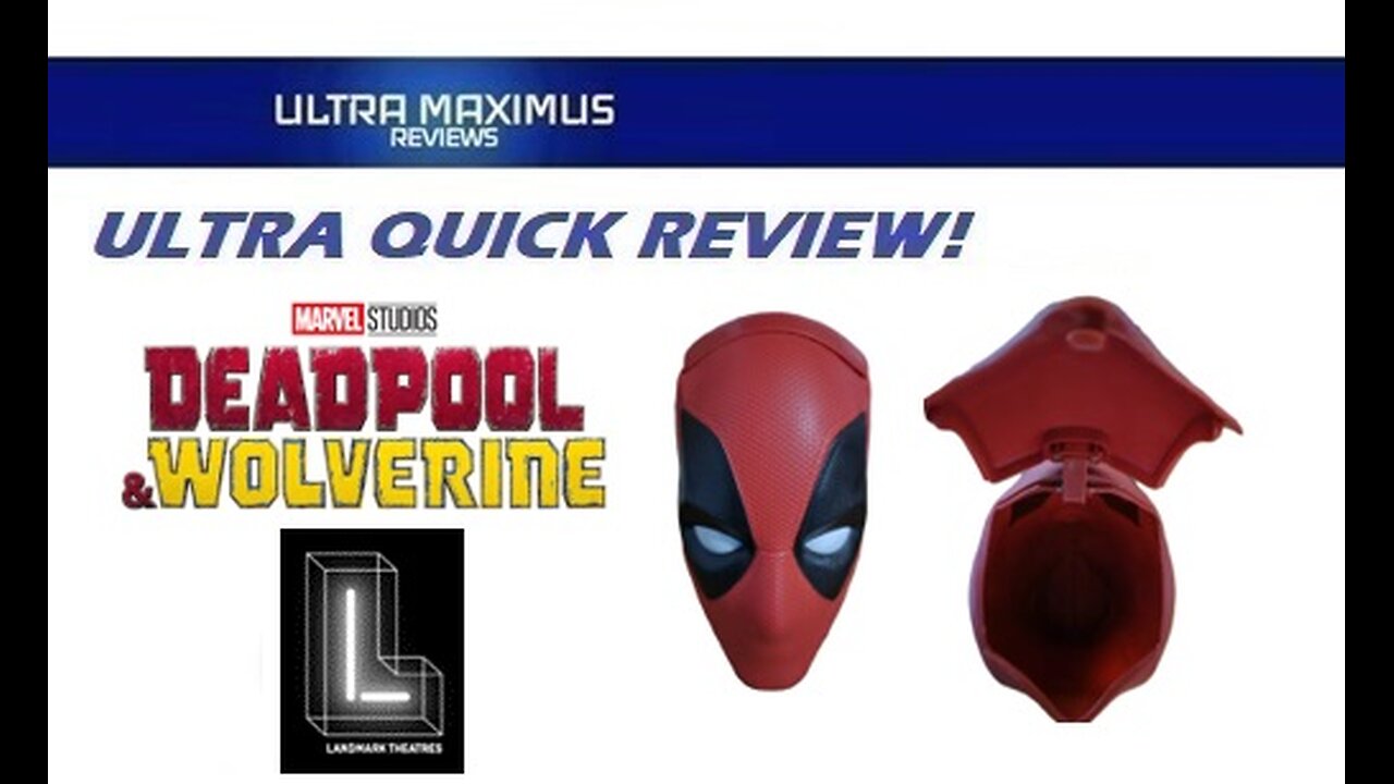 💥 Ultra Quick Review Deadpool and Wolverine Deadpool Movie Popcorn Bucket