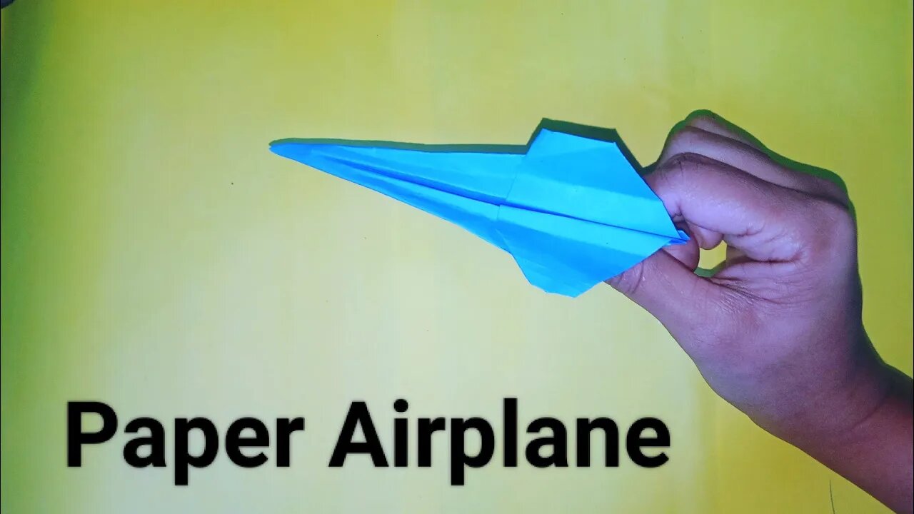 How To Make The World Record Paper Airplane For Flight Time