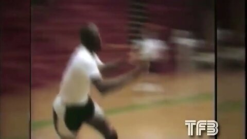 Michael Jordan Destroy a pickup Basketball in 1986 rare NBA BASKETBALL Highlights !