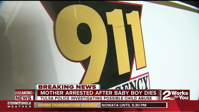 Mother arrested after baby boy dies