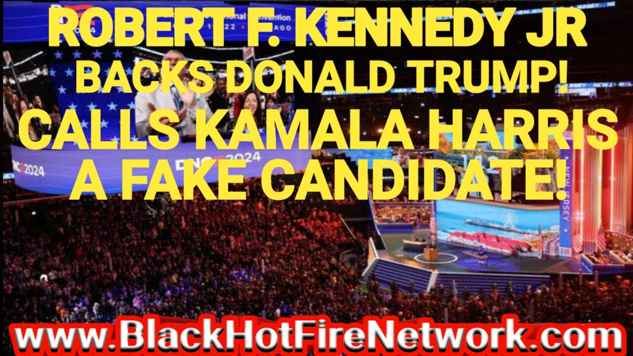 ROBERT F KENNEDY JR BACKS DONALD TRUMP! CALLS KAMALA HARRIS A FAKE PUPPET CANDIDATE!