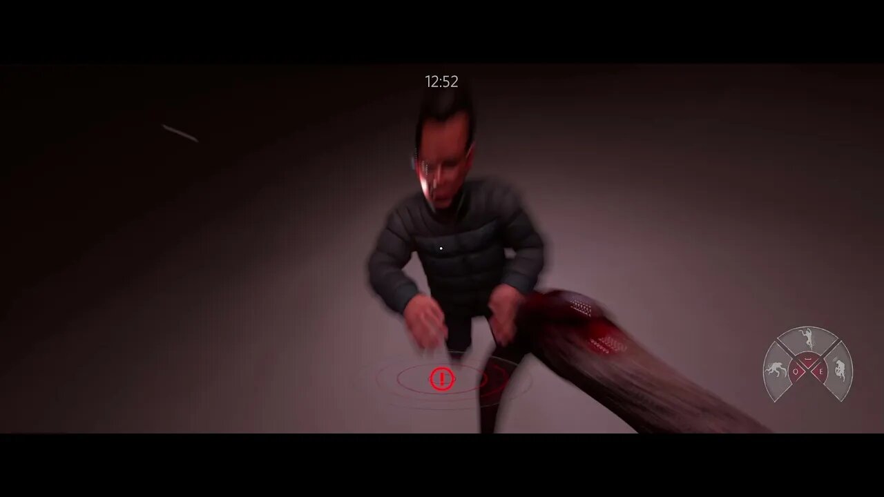 JUST STANDING THERE, MENACINGLY