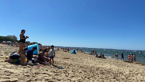 Na Praia de ARCACHON na França!