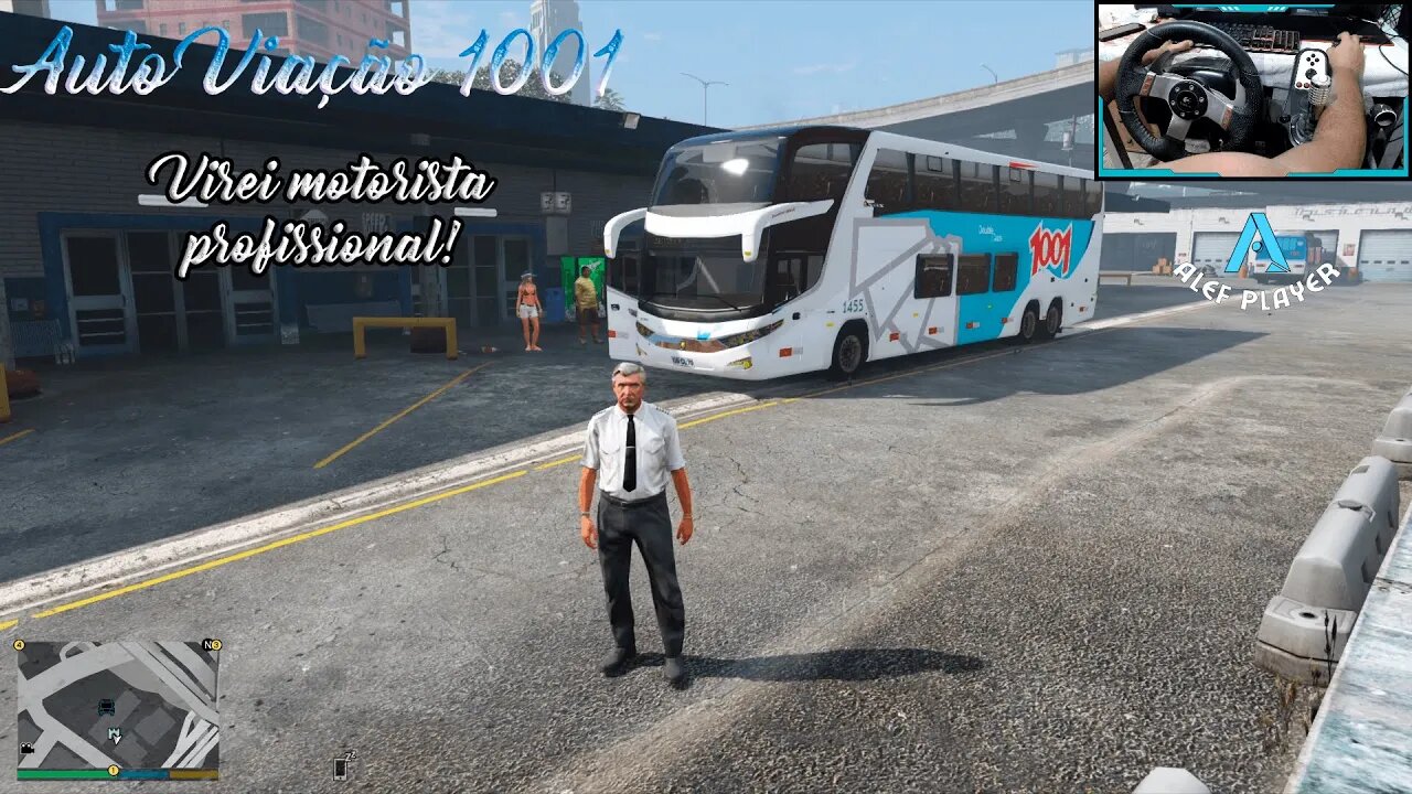 Gta V - Auto Viação 1001 Melhor ônibus da região | Virei motorista Profissional ! GTA Bus Simulator