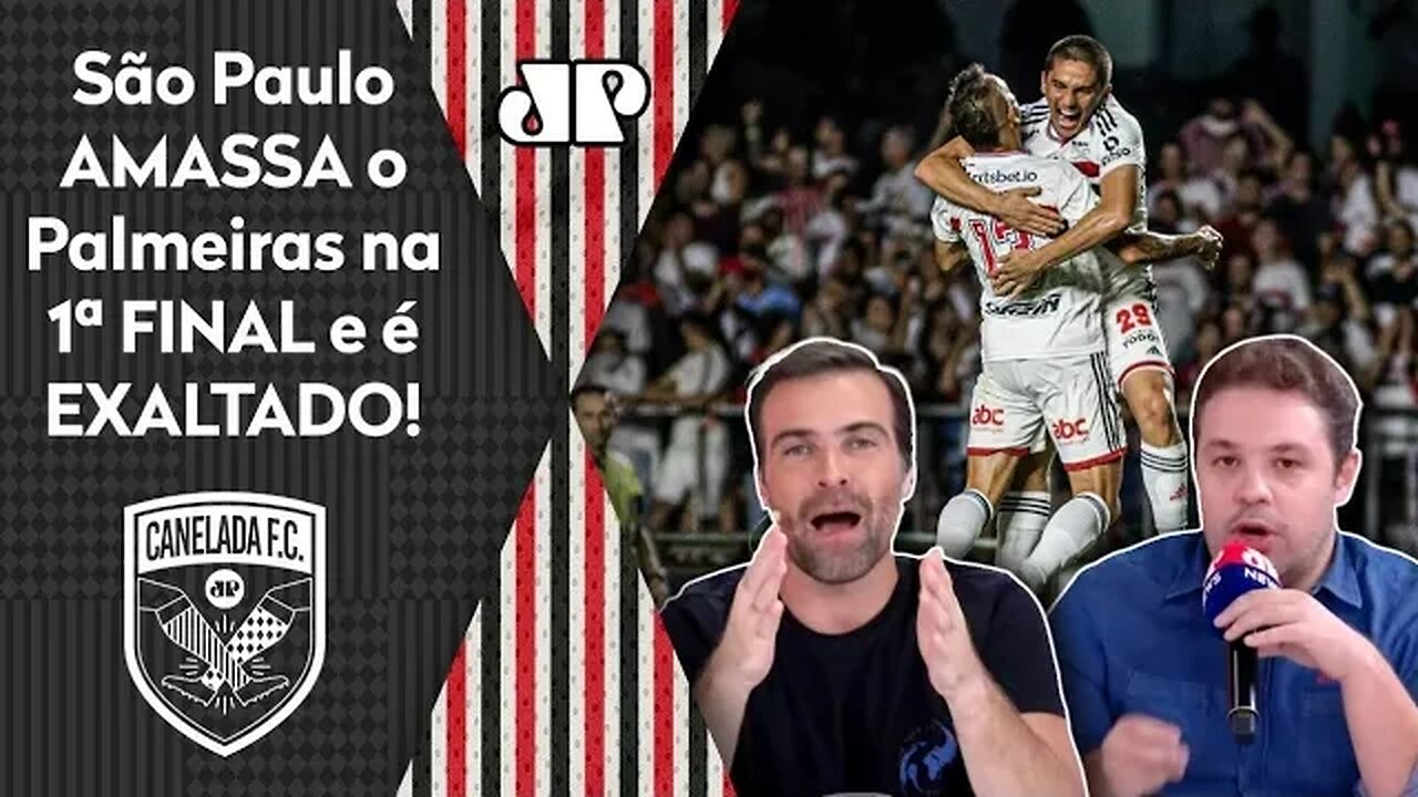 "Gente, o São Paulo ENGOLIU e NÃO DEIXOU o Palmeiras JOGAR!" SPFC é EXALTADO após 3 a 1 na FINAL!