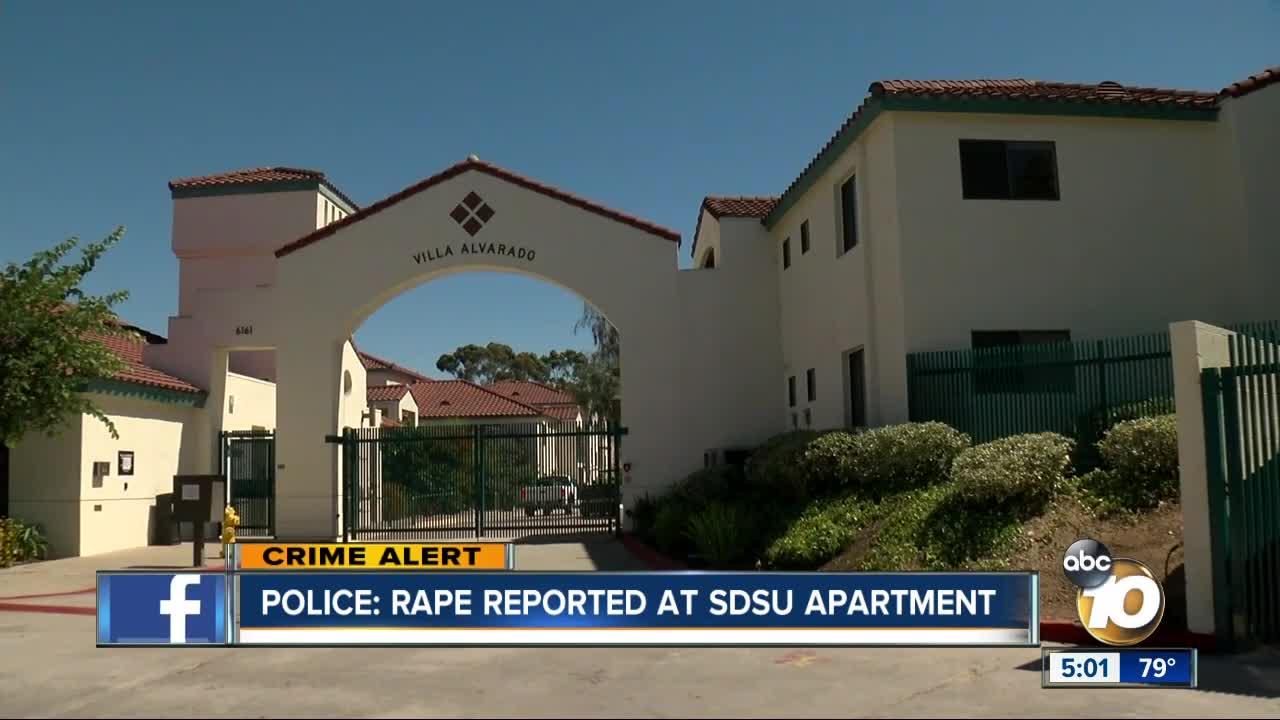 Rape reported at SDSU apartment