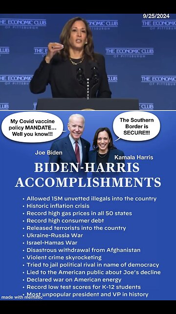 To get past the Biden / Harris failed policies vote for President Trump!!!