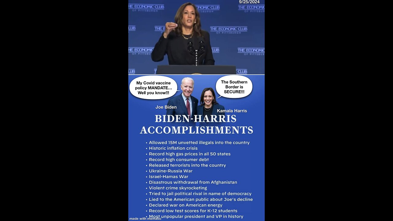 To get past the Biden / Harris failed policies vote for President Trump!!!