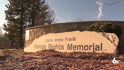 Racist vandalism at the Idaho Anne Frank Human Rights Memorial