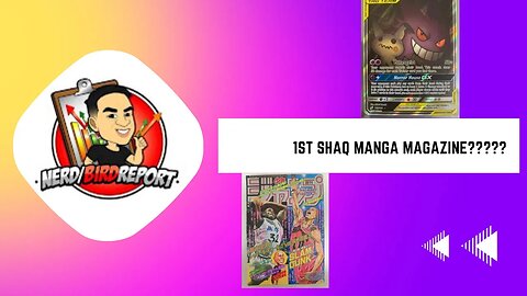 Shaq on a MANGA MAGAZINE? Gengar and Pokemon stats