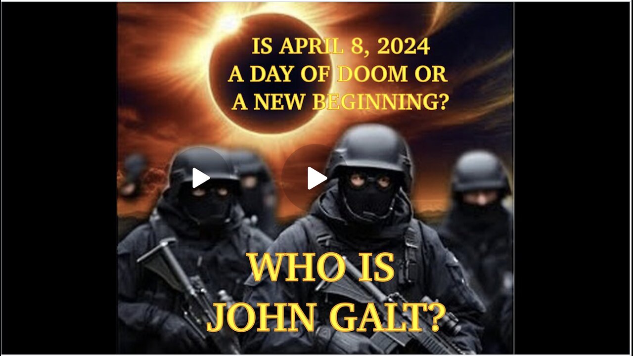 IS SOLAR ECLIPSE ON APRIL 8, 2024 (8-8) A DAY OF DOOM OR A DAY OF A NEW BEGINNING? TY JGANON, SGANON