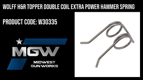 Wolff H&R Topper Double Coil Extra Power Hammer Spring - W30335