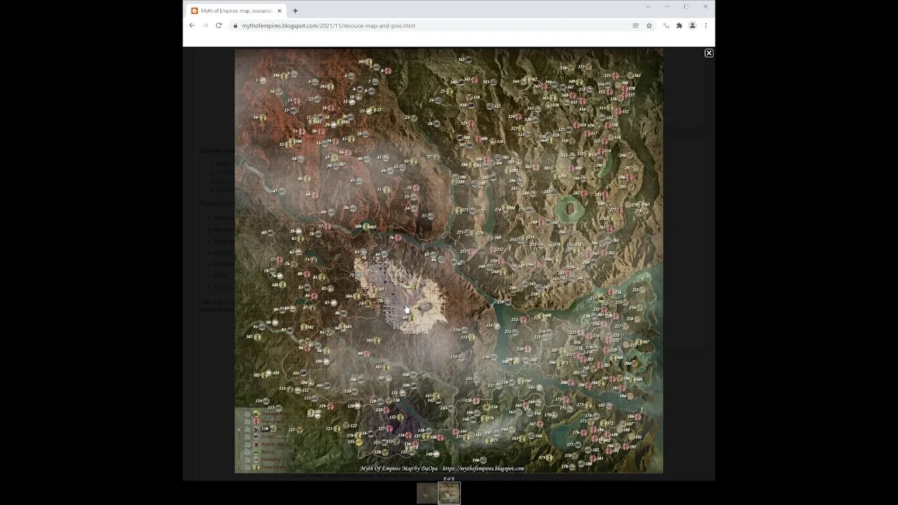Myth of Empires Maps - All locations, npc levels, chest drops and more