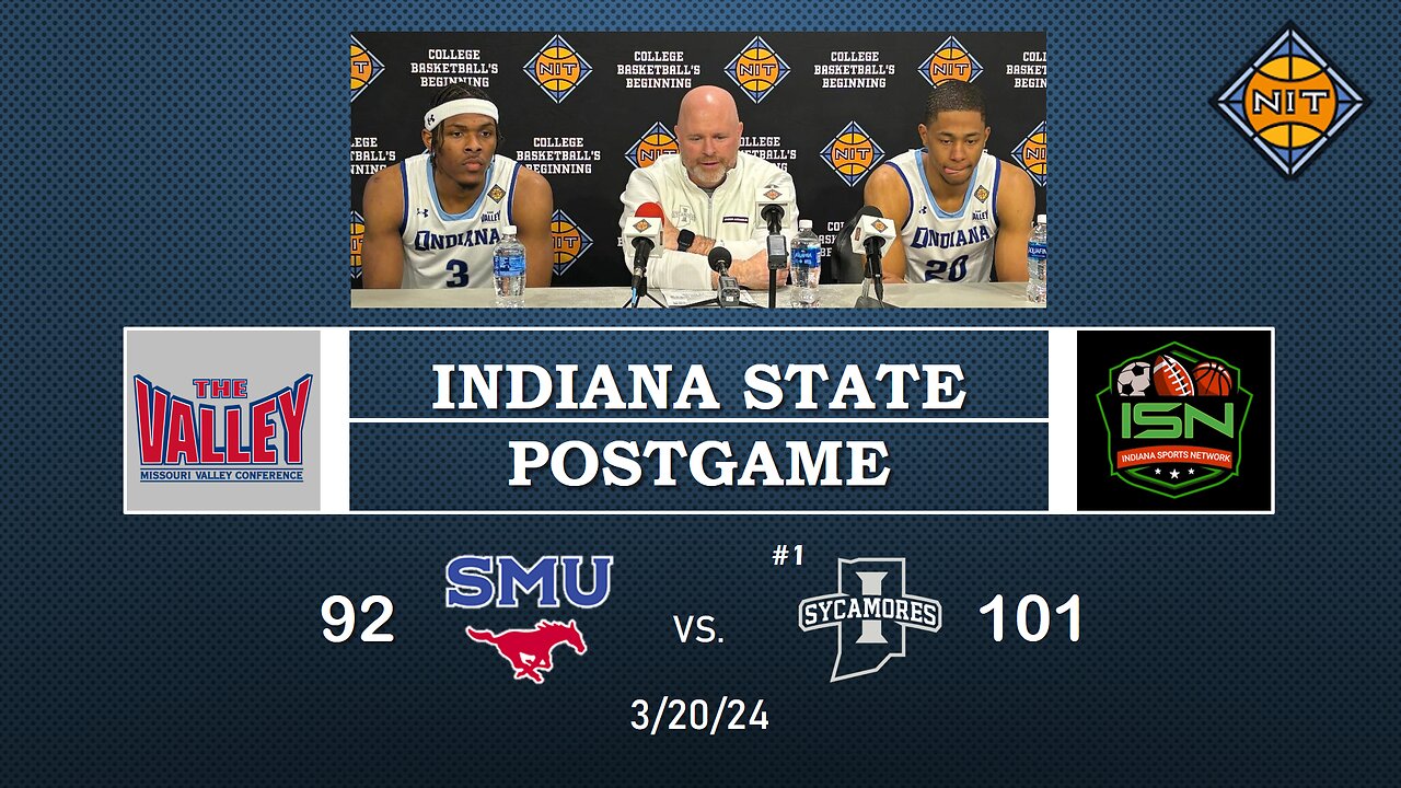 ISU PostGame Coach Schertz #3 Ryan Conwell #20Jayson Kent After 101-92 Win Over SMU in 1st Round NIT