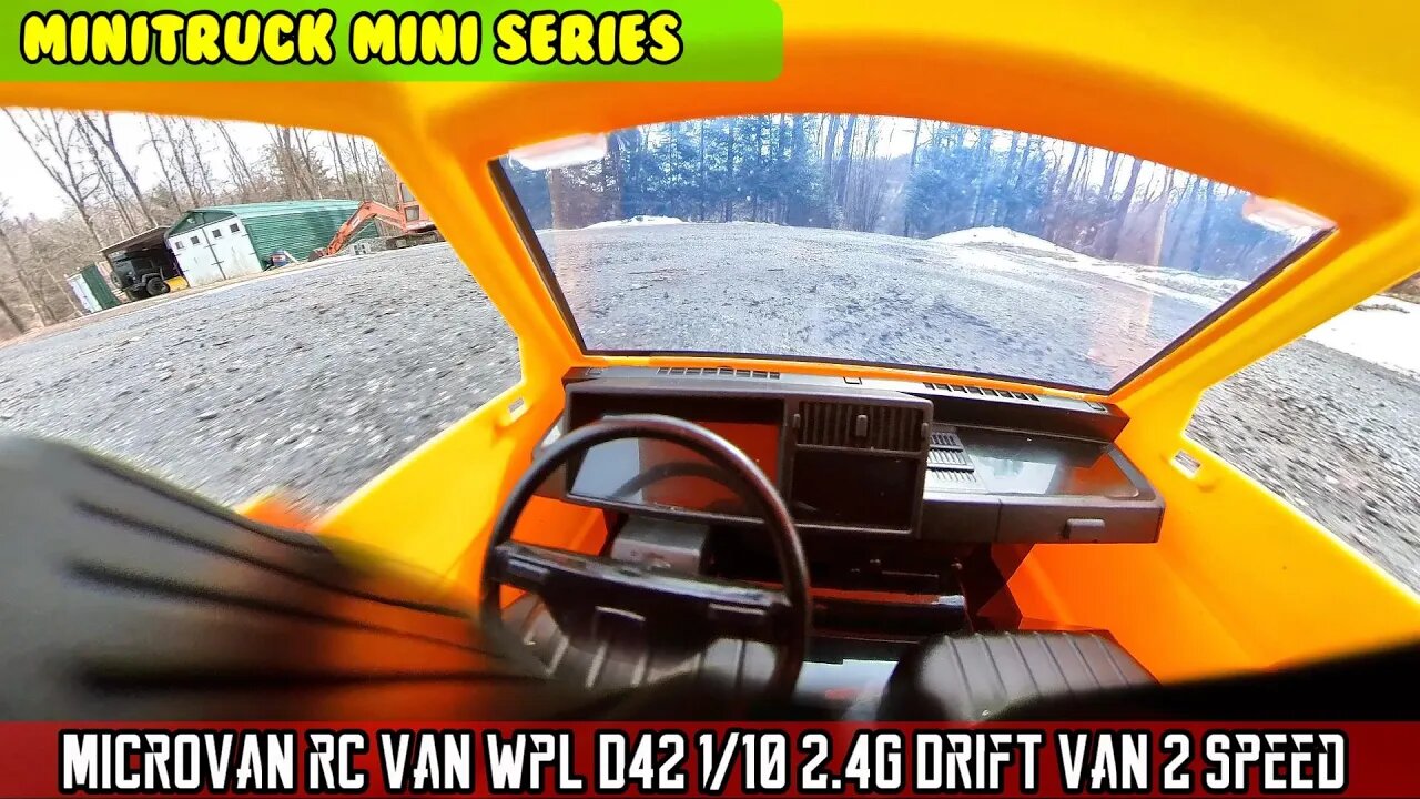 RC MicroVan WPL D42 1/10 2.4G Drift Van 2 speed Car outdoor test FPV view Insta360