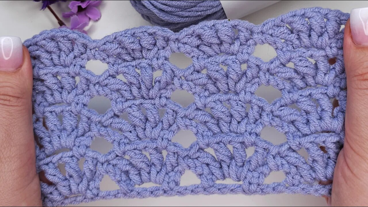 How to crochet shell stitch perfect for scarf or blanket