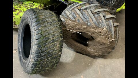 Carlisle Super Lug Tractor Mud Snow Tire 16x6.50x8 RYobi RM480 EX Battery Riding Ride on Lawn Mower