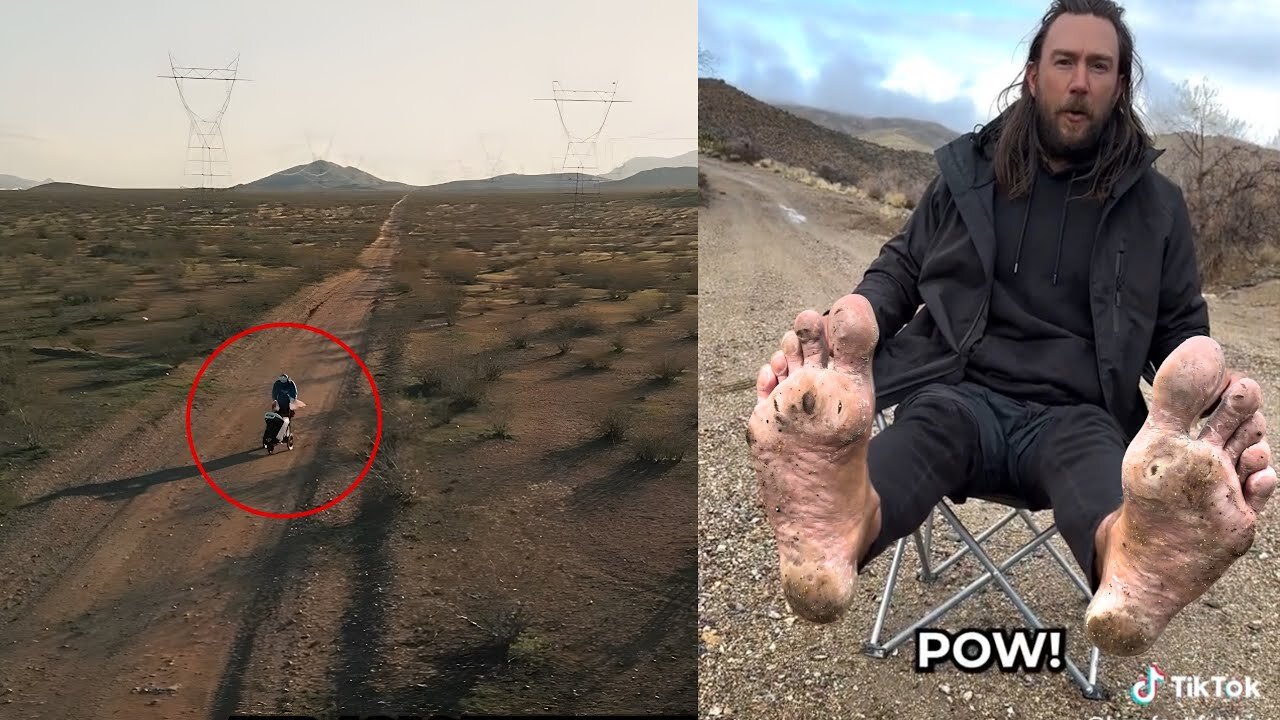 Guy Walking Across America BARE FOOT!