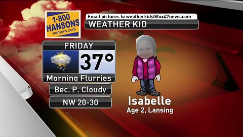 Weather Kid - Isabelle - 3/22/19