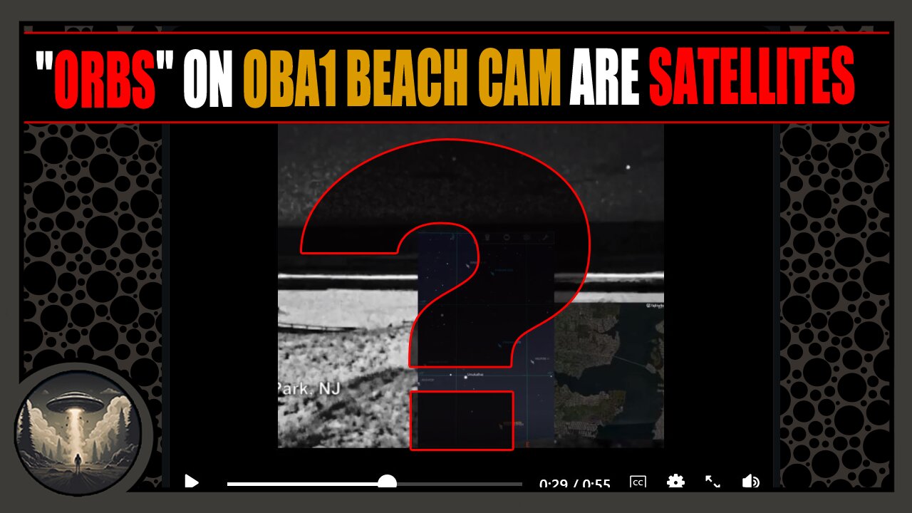 "Orbs" on OBA1 beach cam are satellites?