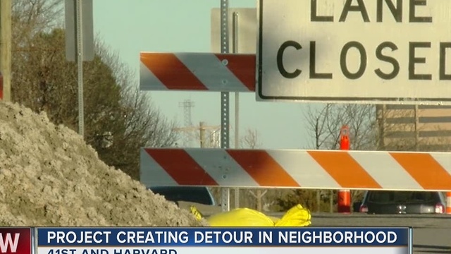 Road Project Creating Neighborhood Detour