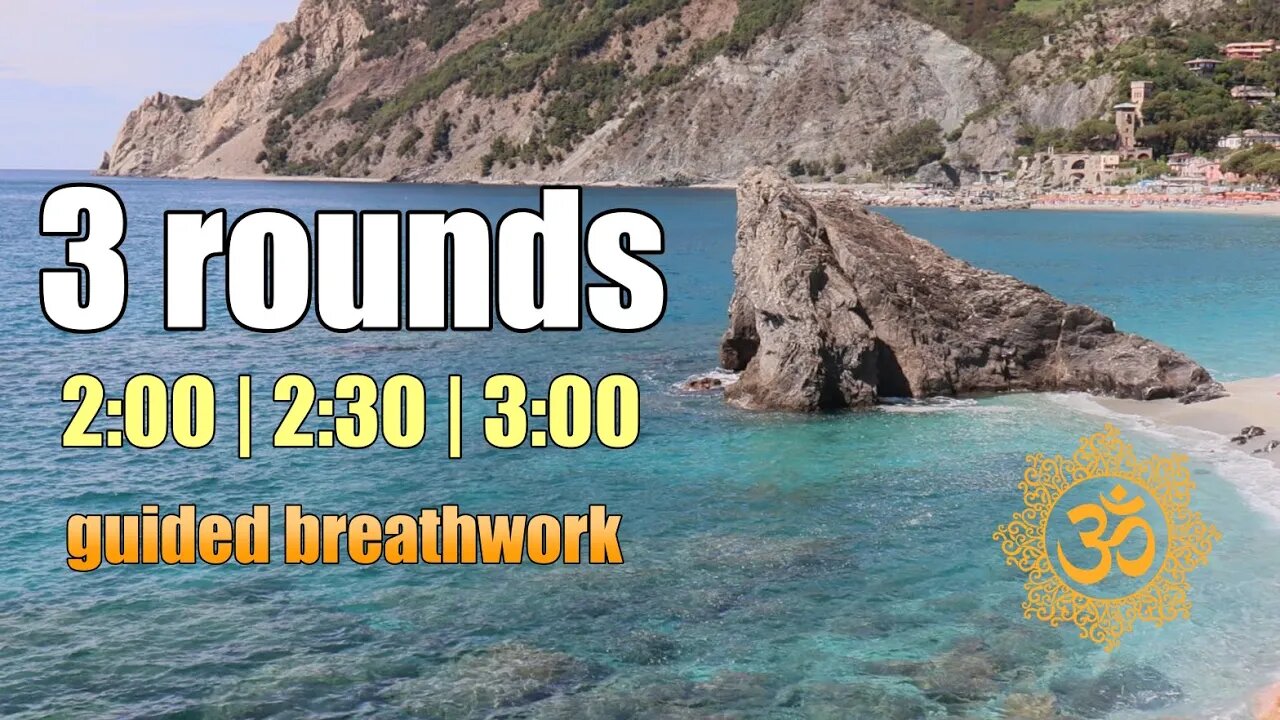 Wim Hof Guided Breathing - 3 rounds with OM MANTRA ॐ