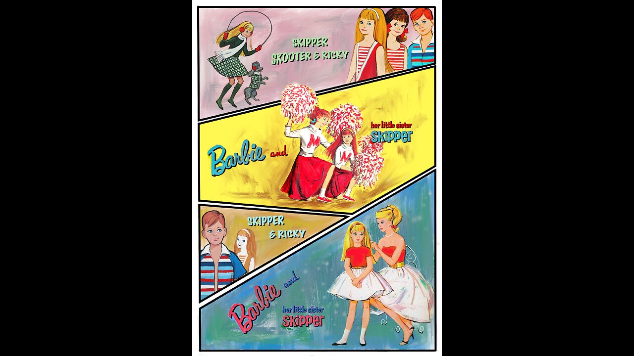 Vintage Barbie Ad Art: Graphic Novel Style