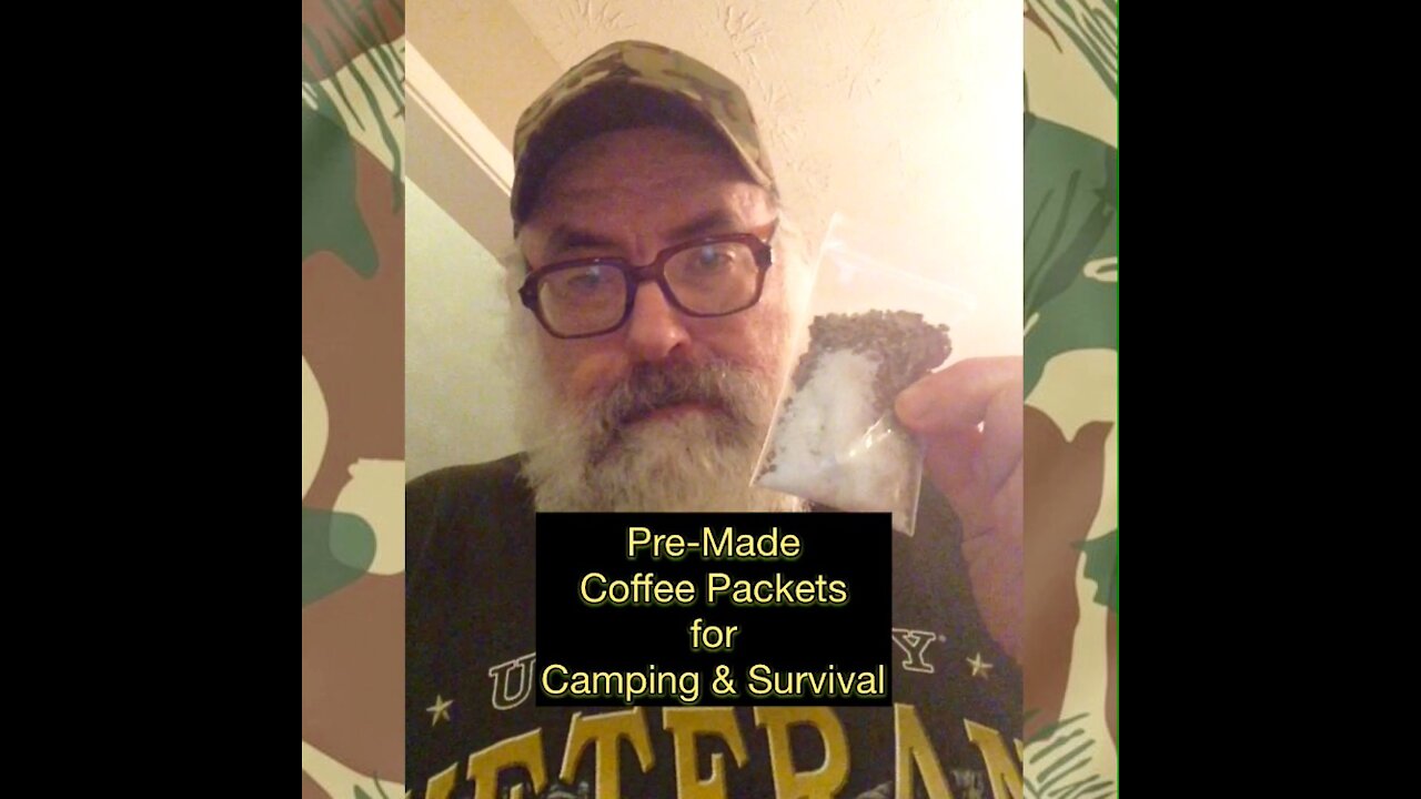 Pre-Made Coffee Packets for Camping and Survival