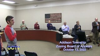 Addison Township Zoning Board of Appeals 10/13/22