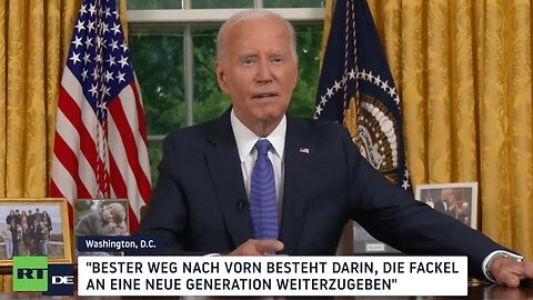 Joe Biden wendet sich an die Nation: "Zeit, die Fackel weiterzugeben"