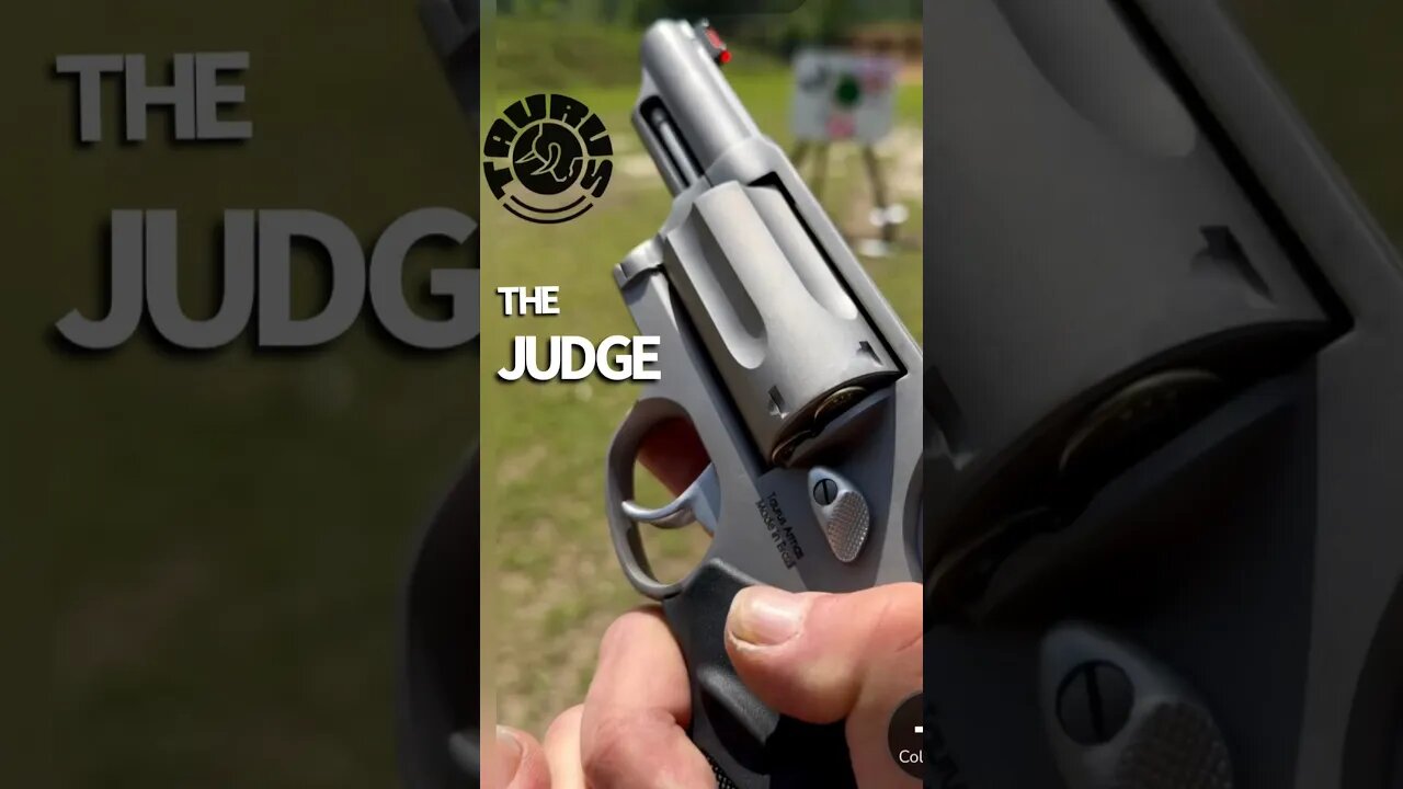 He shoots it then hands it to me: Oh Hell 🔥 YES It’s THE JUDGE!! #revolver #shorts #shooting