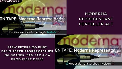 MODERNA REPRESENTANT FORTELLER ALT - STEW PETERS OG RUBY DISKUTERER PIGGPROTEINER OG SKADER MAN FÅR AV Å PRODUSERE DISSE