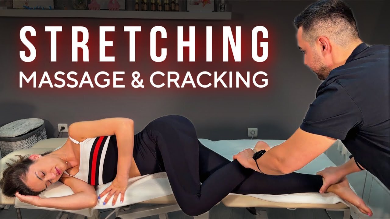 ASMR Massage & Cracking & Stretching for Relax