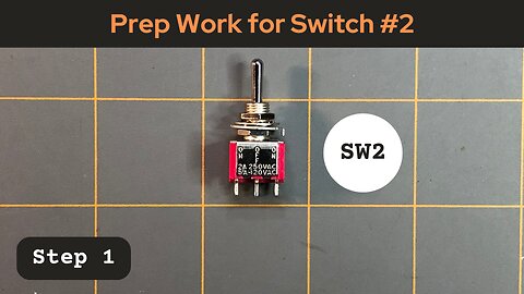 Preparing Switch #2 (SW2) - Step 1 - The Ultimate DIY 3220-Point Breadboard