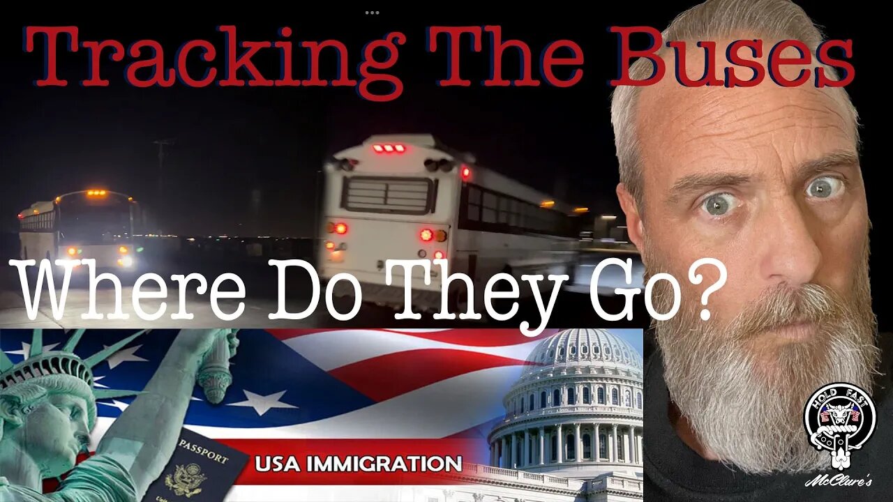Following Illegals After They Are Shipped From Border In Buses Yuma Az