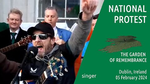 singer - National Protest, Dublin , Ireland - 05 Feb 2024