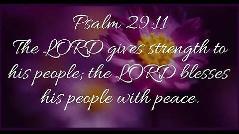 LORD GIVES STRENGTH TO HIS PEOPLE