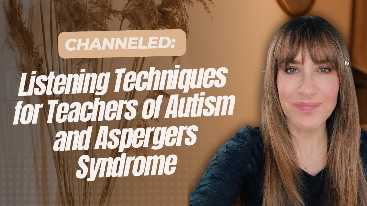 Listening Techniques for Teachers of Autism and Aspergers Syndrome.