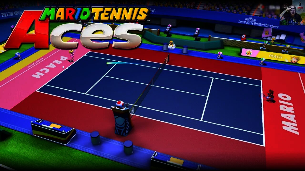 Mario Tennis Aces - First Look & Impressions (Mario VS Peach & Yoshi VS Mario Gameplay)