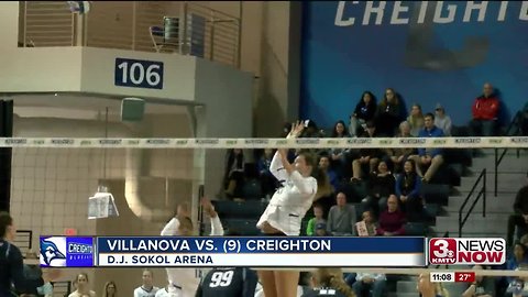 Creighton volleyball defeats Villanova