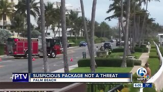 Suspicious package deemed not a threat in Palm Beach