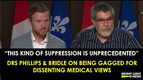 DOCTORS TALK ABOUT BEING GAGGED AT PARLIAMENT HILL PRESS BRIEFING