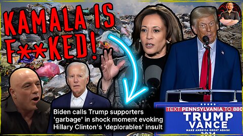 Biden Calls Trump Supporters GARBAGE! Kamala is Falling Apart!